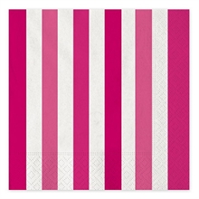 TOVAGLIOLI 33X33CM STRIPES FUCSIA 16PZ