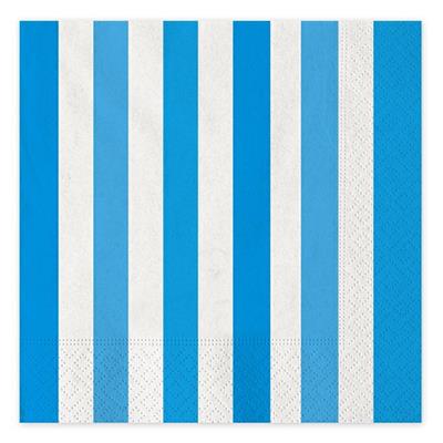 TOVAGLIOLI 33X33cm STRIPES TURCHESE 16PZ