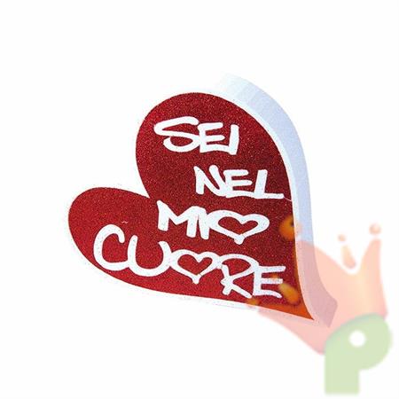 CUORE IN POLISTIROLO SEI NEL MIO CUORE 27CM