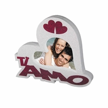 PORTAFOTO IN POLISTIROLO TI AMO 30X25X5CM