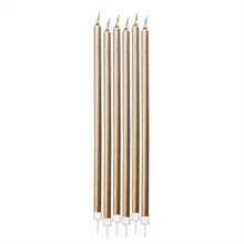 CANDELINE MATITE METAL + SUPPORTO ORO 6PZ