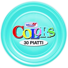 PIATTI PIANI D. 220MM TURCHESE 30PZ