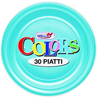 PIATTI PIANI D. 220MM TURCHESE 30PZ