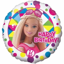 PALLONCINO MYLAR 18inch - 42cm BARBIE SPARKLE HAPPY BIRTHDAY