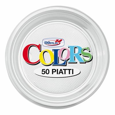 PIATTI FRUTTA D. 170MM TRASPARENTE 50PZ