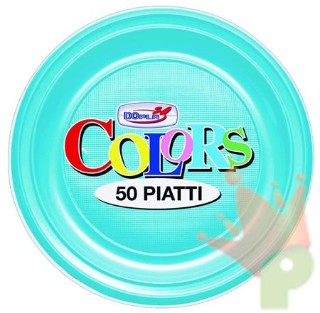 PIATTI FRUTTA D. 170MM TURCHESE 50PZ