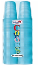 BICCHIERI 200CC TURCHESE 100PZ