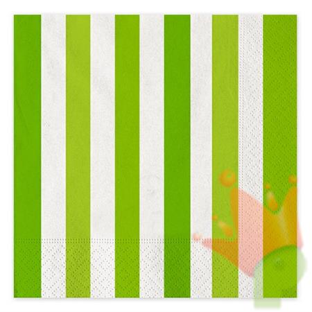 TOVAGLIOLI 33X33 STRIPES VERDE MELA 16PZ