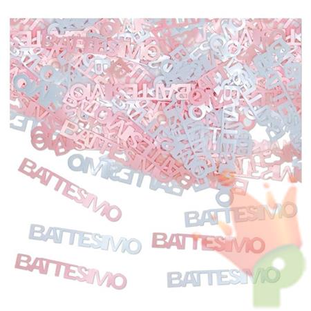 CORIANDOLI BATTESIMO ROSA 15GR