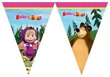 FESTONE BANDIERINE MASHA E ORSO