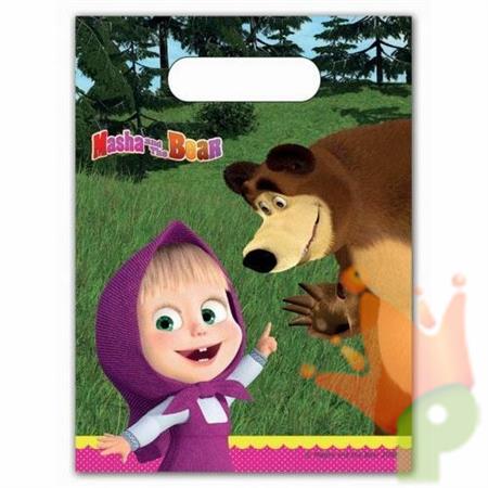 SACCHETTINI LOOT BAG MASHA E ORSO 6PZ