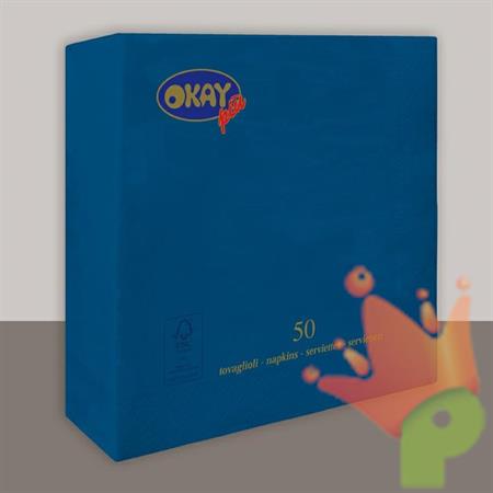 TOVAGLIOLI 33X33 2V BLU NOTTE 50PZ