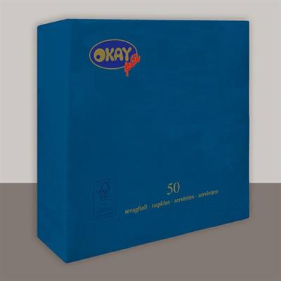 TOVAGLIOLI 33X33 2V BLU NOTTE 50PZ