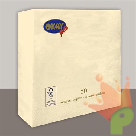 TOVAGLIOLI 33X33 2V PANNA 50PZ