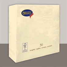 TOVAGLIOLI 33X33 2V PANNA 50PZ
