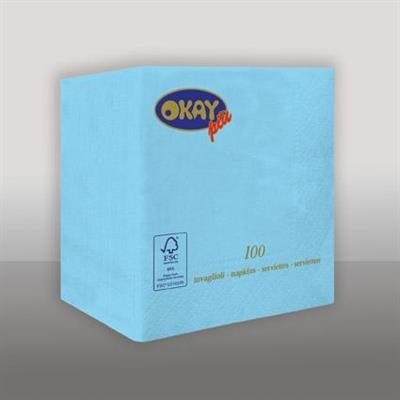 TOVAGLIOLI 25X25 2V AZZURRO PASTELLO 50PZ