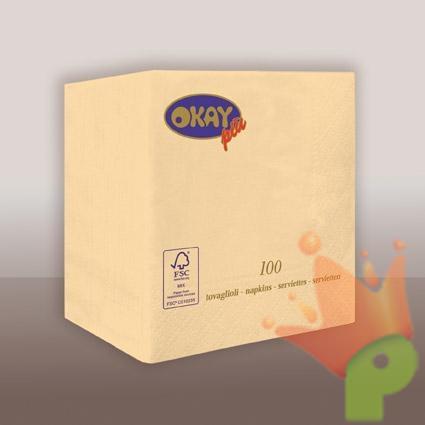 TOVAGLIOLI 25X25 2V CHAMPAGNE 50PZ