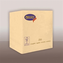 TOVAGLIOLI 25X25 2V CHAMPAGNE 50PZ