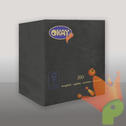 TOVAGLIOLI 25X25 2V NERO 50PZ