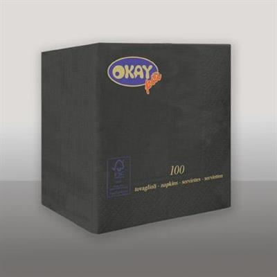 TOVAGLIOLI 25X25 2V NERO 50PZ