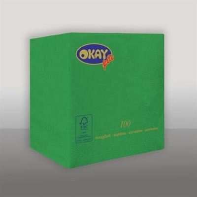 TOVAGLIOLI 25X25 2V VERDE SMERALDO 50PZ