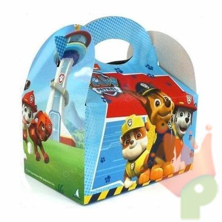 SCATOLA DOLCI PORTA CARAMELLE PAW PATROL 16X16X10,5CM 1PZ