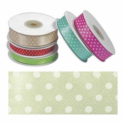 NASTRO RASO POIS PANNA MM13X25MT