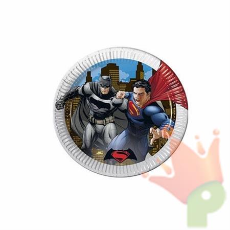 PIATTO 23 CM BATMAN VS SUPERMAN 8 PZ