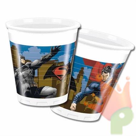 BICCHIERI 200CC BATMAN VS SUPERMAN 8 PZ