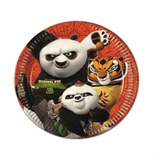 PIATTO 23CM KUNG FU PANDA 8PZ