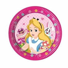 PIATTO 23 CM ALICE IN WONDERLAND 8PZ