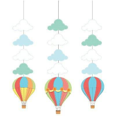 Set 3 pendenti 91 cm Mongolfiera