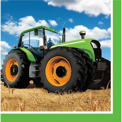 Tovagliolo 33 x 33 cm Trattore - Tractor Time