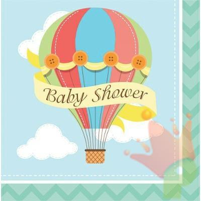 Tovaglioli Mongolfiera BABY SHOWER 20pz