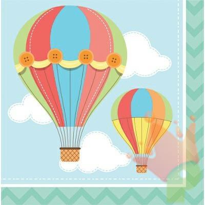 Tovagliolo 33 x 33 cm Mongolfiera 20pz