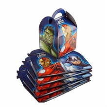 SCATOLA RETTANGOLARE AVENGERS 16X16X10,5 CM 1 PZ