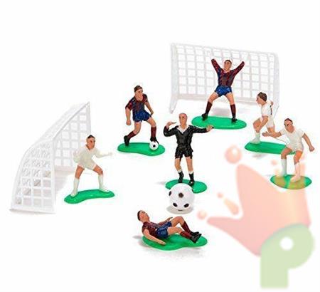 KIT CAMPO DA CALCIO PORTE E GIOCATORI PER TORTA