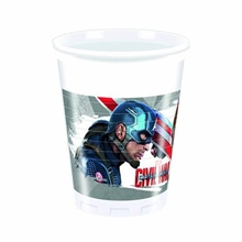 BICCHIERI 200CC AVENGERS CIVIL WAR 8 PZ