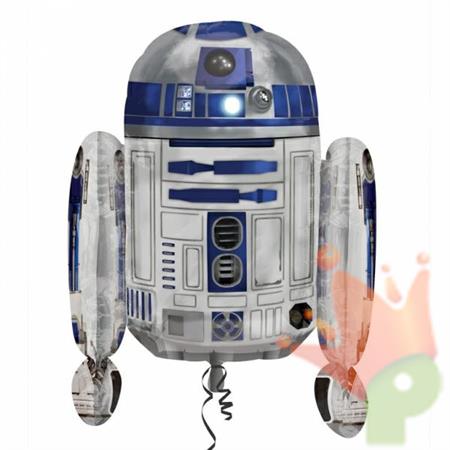 PALLONCINO MYLAR SUPERSHAPE R2-D2 STAR WARS 55X66 CM