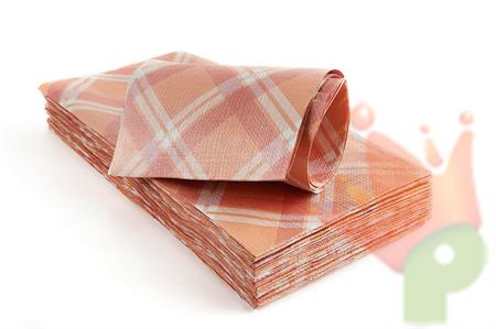TOVAGLIA 100X100CM SCOZZESE ARANCIO 25PZ