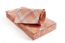 TOVAGLIA 100X100CM SCOZZESE ARANCIO 25PZ