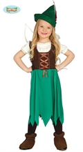 COSTUME ARCIERE ROBIN BAMBINA 3-4 ANNI