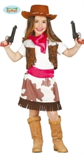 COSTUME COWGIRL BAMBINA 5-6 ANNI