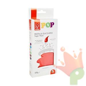 PASTA DI ZUCCHERO POP ROSSO FUOCO 500GR