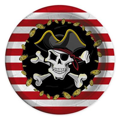 PIATTI 24CM PIRATES 8PZ