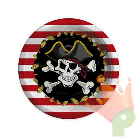 PIATTI 18CM PIRATES 8PZ
