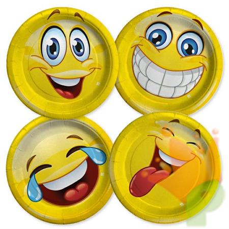 PIATTI 18CM MIX EMOTICONS 8PZ