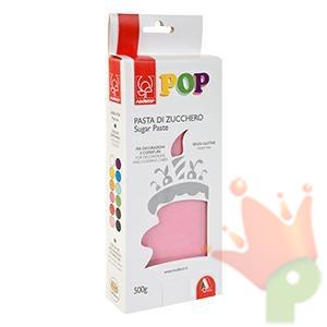 PASTA DI ZUCCHERO POP ROSA CONFETTO 500GR