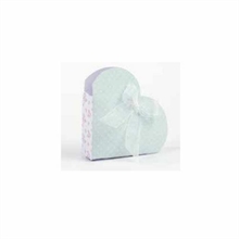 SCATOLINA CUORE 5X2.5X5 SHABBY VERDE 20PZ