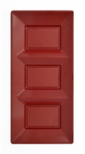 VASSOIO 3 PARTI 18X38CM ROSSO 2PZ